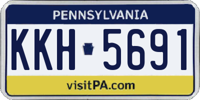 PA license plate KKH5691
