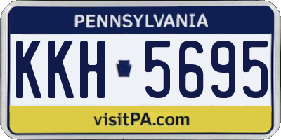 PA license plate KKH5695