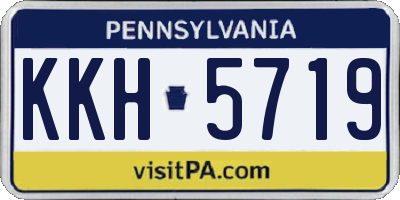 PA license plate KKH5719