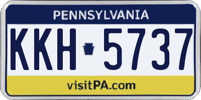 PA license plate KKH5737