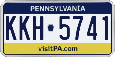 PA license plate KKH5741