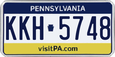 PA license plate KKH5748
