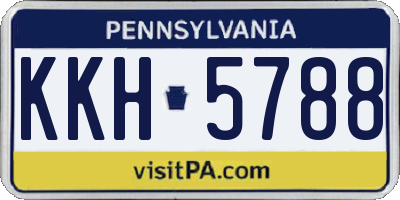 PA license plate KKH5788