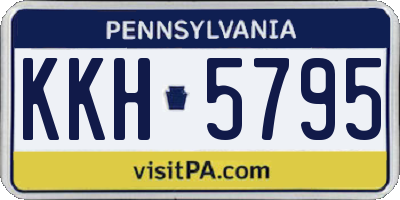 PA license plate KKH5795