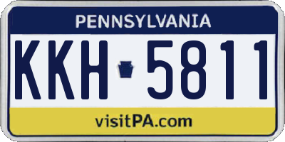 PA license plate KKH5811
