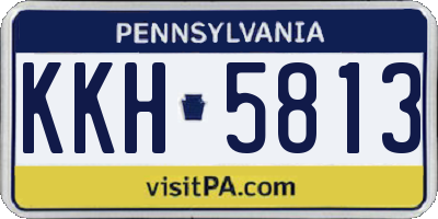 PA license plate KKH5813