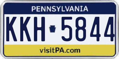 PA license plate KKH5844