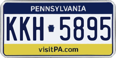 PA license plate KKH5895
