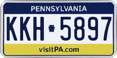 PA license plate KKH5897