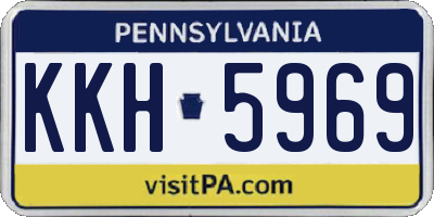 PA license plate KKH5969