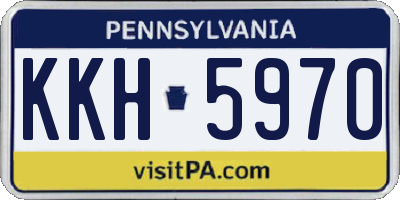 PA license plate KKH5970