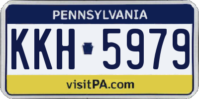 PA license plate KKH5979