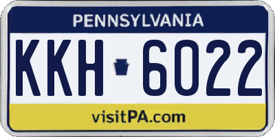PA license plate KKH6022