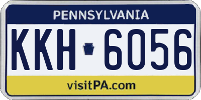 PA license plate KKH6056