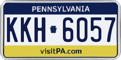 PA license plate KKH6057