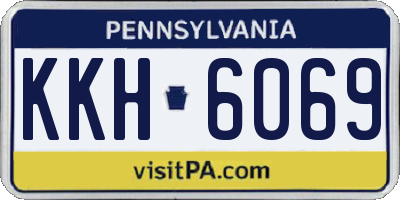 PA license plate KKH6069