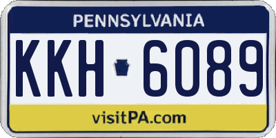 PA license plate KKH6089