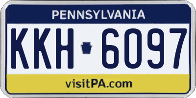 PA license plate KKH6097