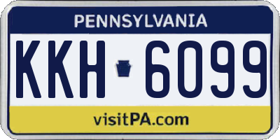 PA license plate KKH6099