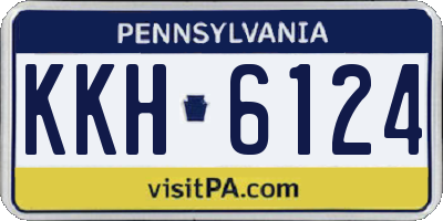 PA license plate KKH6124