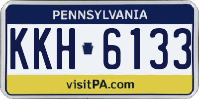 PA license plate KKH6133