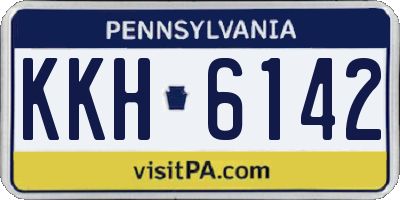 PA license plate KKH6142