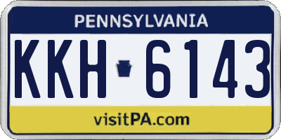 PA license plate KKH6143