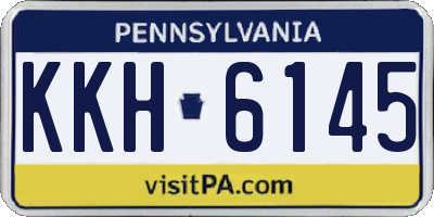 PA license plate KKH6145