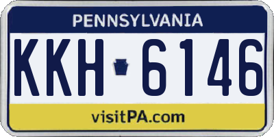 PA license plate KKH6146