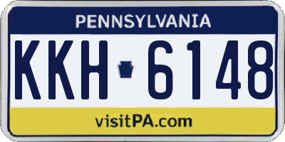 PA license plate KKH6148