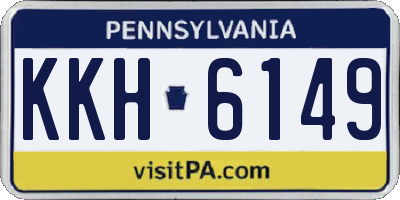 PA license plate KKH6149