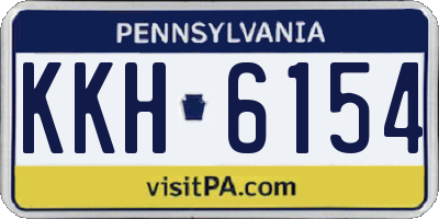 PA license plate KKH6154