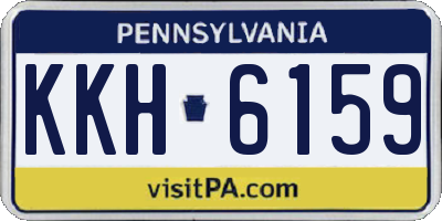 PA license plate KKH6159