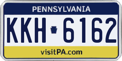 PA license plate KKH6162