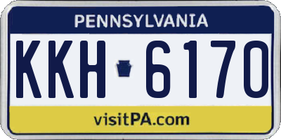 PA license plate KKH6170