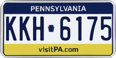 PA license plate KKH6175