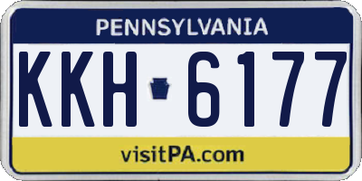 PA license plate KKH6177