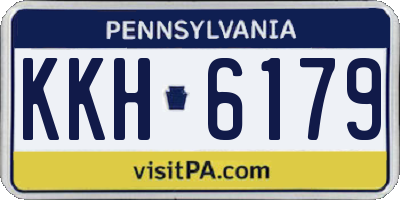 PA license plate KKH6179