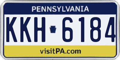 PA license plate KKH6184