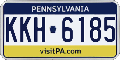 PA license plate KKH6185