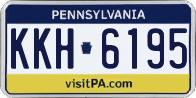 PA license plate KKH6195