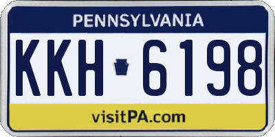 PA license plate KKH6198