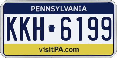 PA license plate KKH6199