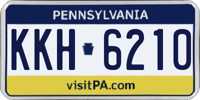 PA license plate KKH6210