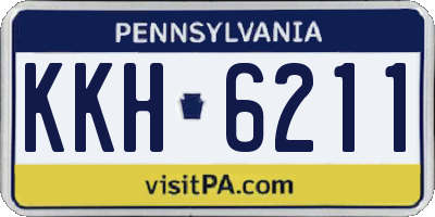 PA license plate KKH6211