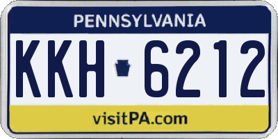 PA license plate KKH6212