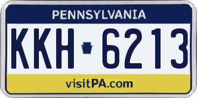 PA license plate KKH6213