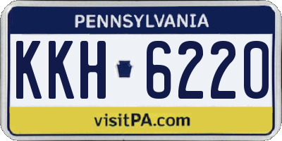PA license plate KKH6220