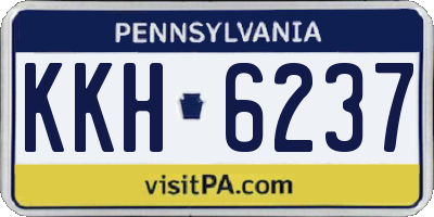 PA license plate KKH6237