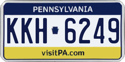 PA license plate KKH6249
